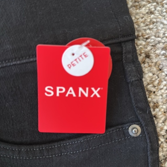 SPANX Black Skinny Jeans, Size Large Petite, NWT - Picture 3 of 7